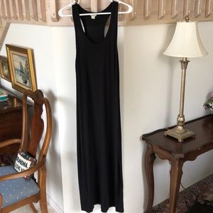 J.Crew Long Black Sleeveless Dress Size S